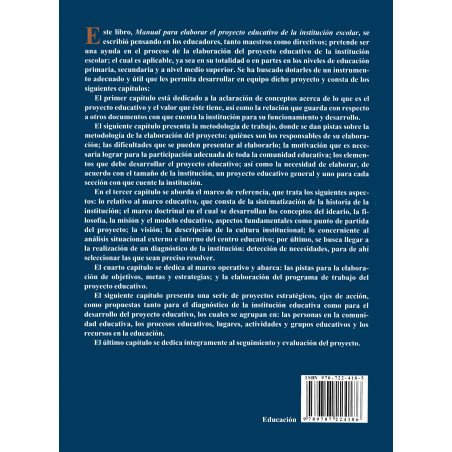 MANUAL PARA ELABORAR EL PROYECTO EDUCATIVO DE LA INSTITUCIÓN ESCOLAR