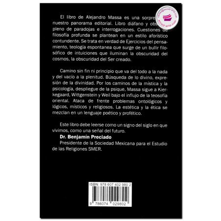 EL SER CREADO, Ejercicios sobre mística y hedonismo, Alejandro Massa Varela