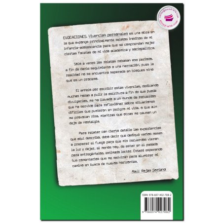 EVOCACIONES, Vivencias personales, Raúl Rojas Soriano