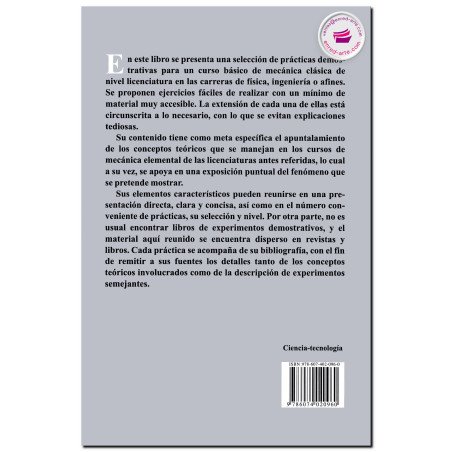 EXPERIMENTOS DE DEMOSTRACIÓN, Ejemplos de mecánica elemental, Manzur Guzmán