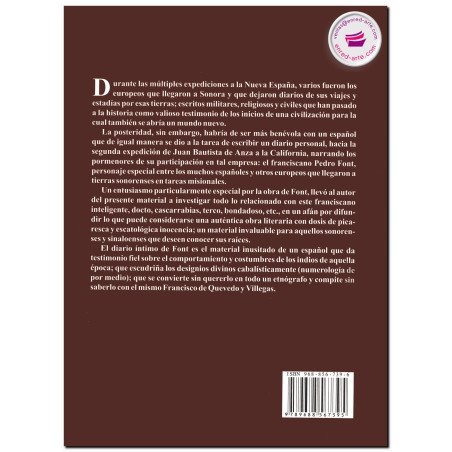FRAY PEDRO FONT, Diario íntimo y diario de Fray Tomas Eixarch, Montané Martí
