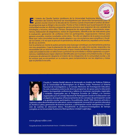 GUÍA PARA PROMOVER LA PARTICIPACIÓN SOCIAL, En el proceso de toma de decisiones de la escuela, Claudia A. Santizo Rodall