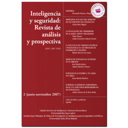 INTELIGENCIA Y SEGURIDAD: REVISTA DE ANÁLISIS Y PROSPECTIVA. Nº 2, Velásco