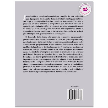 INTRODUCCIÓN AL ESTUDIO DEL CONOCIMIENTO CIENTÍFICO, Segundo Galicia Sánchez
