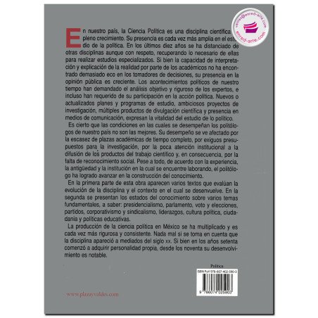 LA CIENCIA POLÍTICA EN MÉXICO HOY, ¿qué sabemos?, Francisco Reveles Vázquez