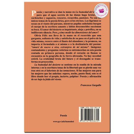 LA HUMEDAD DEL DESIERTO, Olivia Félix