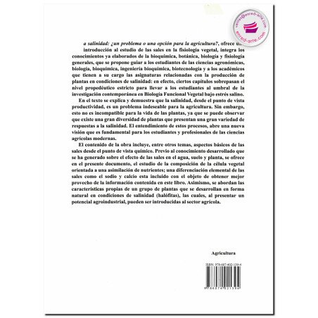 LA SALINIDAD, ¿un problema o una opción para la agricultura?, Rueda Puente