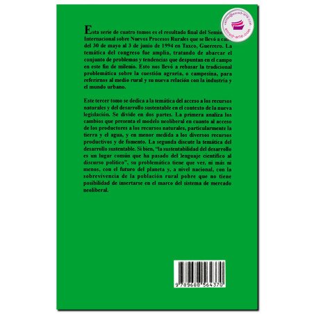 LA SOCIEDAD RURAL MEXICANA FRENTE AL NUEVO MILENIO, El acceso a los recursos naturales y el desarrollo sustentable