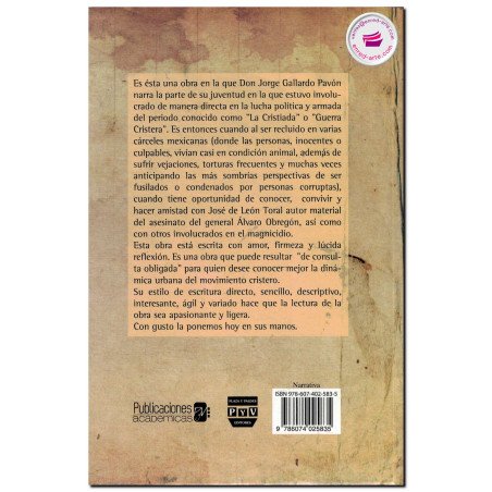 LOS CRISTEROS SIN RIFLE, Jorge Gallardo Pavón