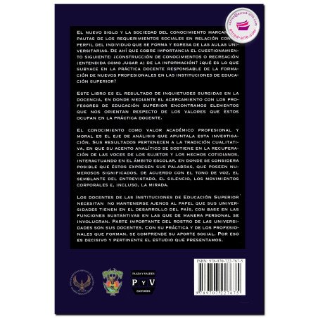 LOS VALORES DOCENTES EN LA PROFESIÓN ACADÉMICA DE EDUCACIÓN SUPERIOR, María Concepción Mazo Sandoval