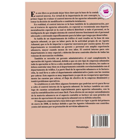 MANUAL DE CONTROL INTERNO Y CONTABLE DEL AGENTE ADUANAL, Pedro L. Morales González