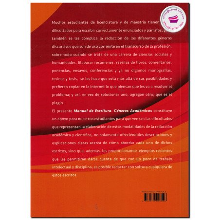 MANUAL DE ESCRITURA, Géneros académicos, Jorge Servín Victorino