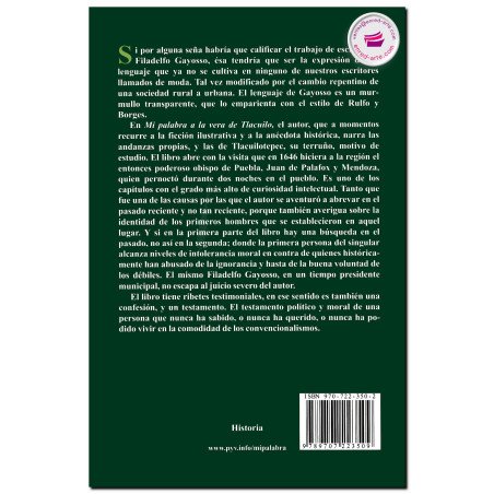 MI PALABRA, A la vera de Tlacuilo, Filadelfo Gayosso Ríos