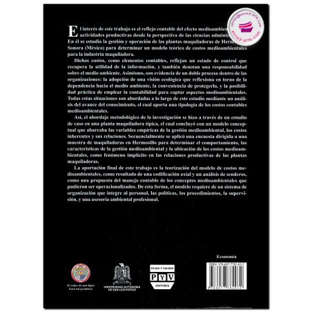 MODELO DE COSTOS MEDIOAMBIENTALES CONTABLES, María Eugenia De La Rosa Leal