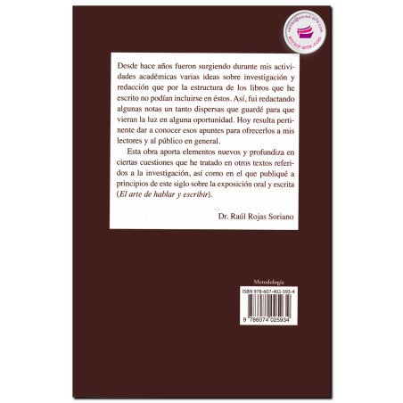 NOTAS SOBRE INVESTIGACIÓN Y REDACCIÓN, Raúl Rojas Soriano