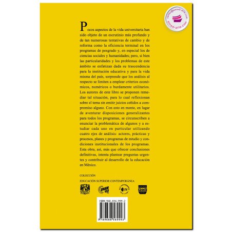 PENSAR EL POSGRADO, La eficiencia terminal de ciencias sociales y humanidades en la UNAM, Ricardo Sánchez Puentes