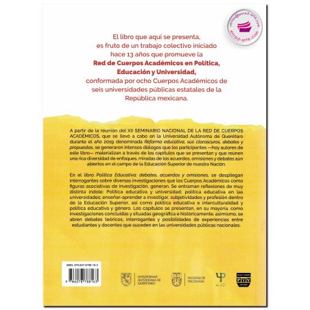 POLÍTICA EDUCATIVA: Debates, acuerdos y omisiones, Luis Rodolfo Ibarra Rivas