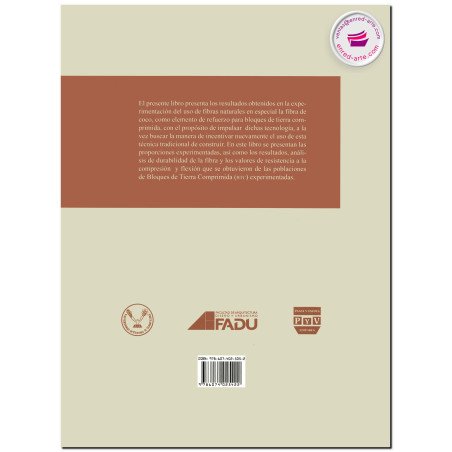 BLOQUES DE TIERRA COMPRIMIDA, Adicionados con fibras naturales, Roux Gutiérrez