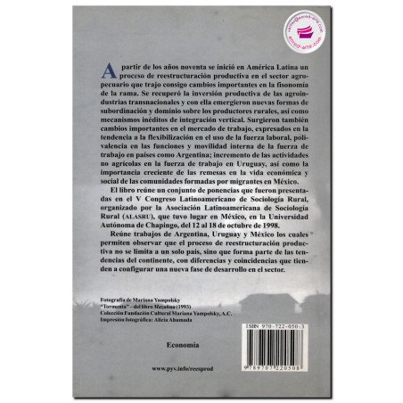 REESTRUCTURACIÓN PRODUCTIVA, COMERCIALIZACIÓN Y REORGANIZACIÓN DE LA FUERZA DE TRABAJO AGRÍCOLA EN AMÉRICA LATINA, Blanca Rubio