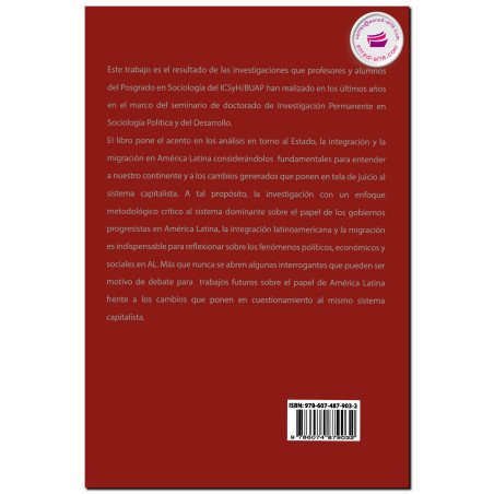 REFLEXIONES SOBRE ESTADO, Integración y migración en América Latina hoy, Cordero Diaz