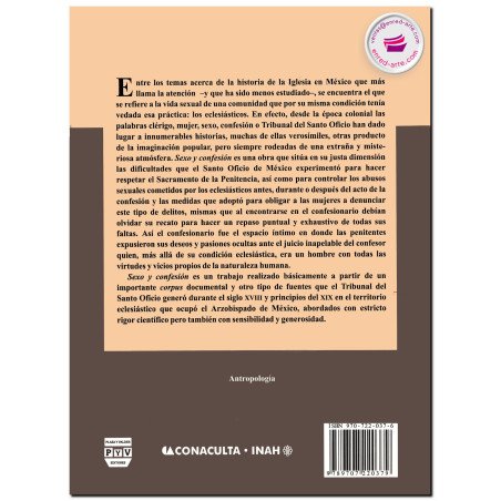 SEXO Y CONFESIÓN, La iglesia y la penitencia en los siglos XVIII y XIX en la Nueva España, Jorge González Marmolejo