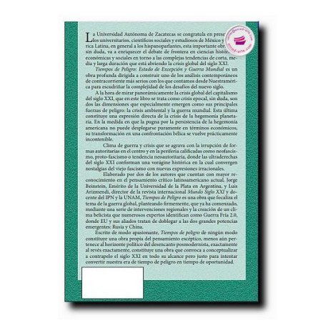 TIEMPOS DE PELIGRO: ESTADO DE EXCEPCIÓN Y GUERRA MUNDIAL, Luis Arizmendi