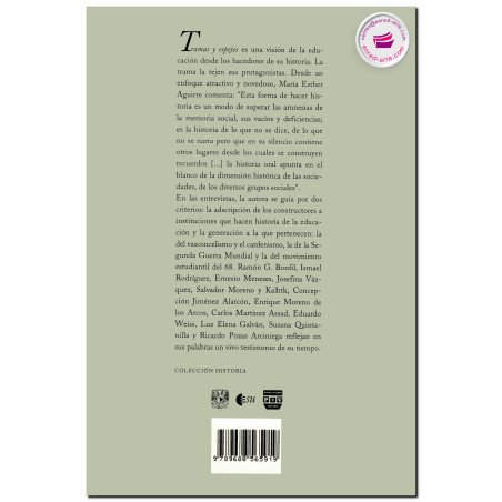 TRAMAS Y ESPEJOS, Los constructores de historias de la educación, María Esther Aguirre Lora
