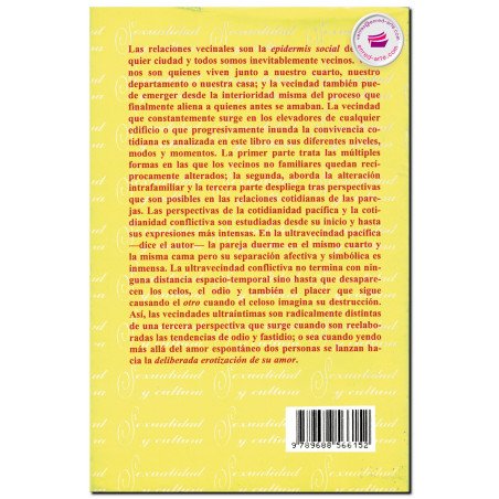 VECINDAD, INTIMIDAD Y FUSIÓN DE RECIPROCIDADES, Víctor M. Peralta