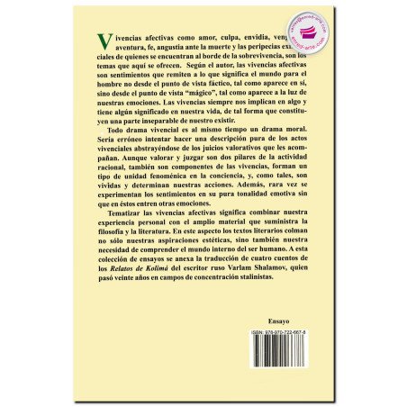 VIVENCIAS AFECTIVAS, Expresión de la Existencia Humana, Mijail Malishev