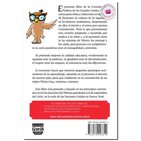 LA CONSTITUCIÓN POLÍTICA DE LOS ESTADOS UNIDOS MEXICANOS, Para niñas y niños