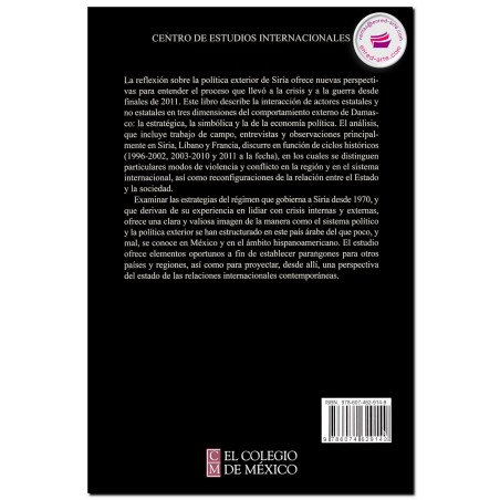 SIRIA, poder regional legitimidad y política exterior 1996-2015, Marta Tawil Kuri