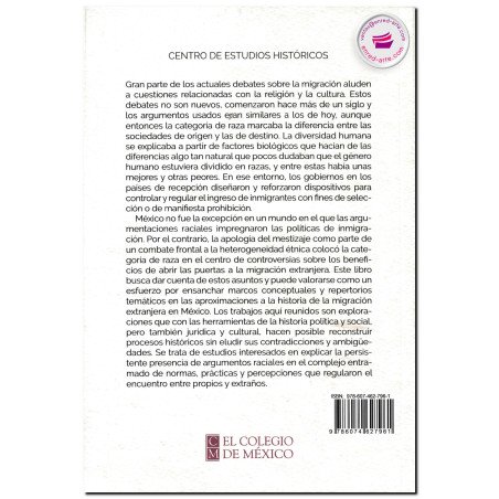 INMIGRACIÓN Y RACISMO, Contribuciones a la historia de los extranjeros en México, Pablo Yankelevich