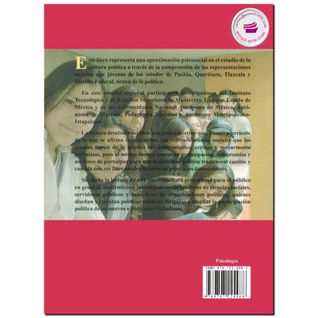 PENSANDO LA POLÍTICA, Representación social y cultura política en jóvenes mexicanos, González Pérez