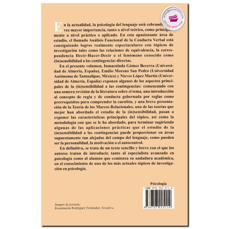(IN)SENSIBILIDAD A UNAS U OTRAS CONTINGENCIAS EN EL MARCO DE LA CONDUCTA GOBERNADA POR REGLAS, Inmaculada Gómez Becerra