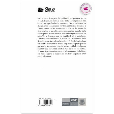 RAÍZ Y RAZÓN DE ZAPATA, Jesús Sotelo Inclán