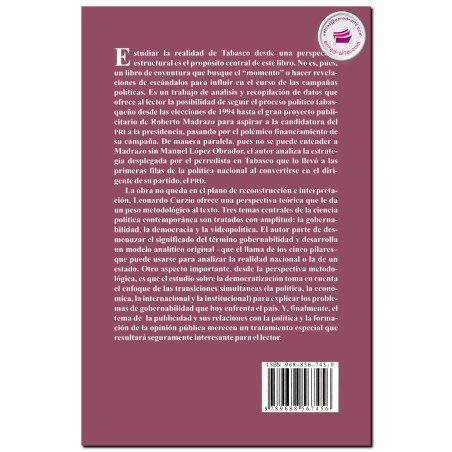 GOBERNABILIDAD, DEMOCRACIA Y VIDEOPOLÍTICA EN TABASCO,1994-1999, Leonardo Curzio Gutiérrez