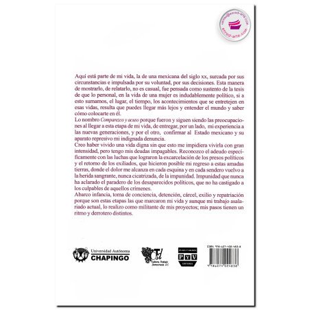 COMPAREZCO Y ACUSO, Lourdes Uranga López