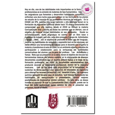 COMUNICACIÓN ORAL Y ESCRITA, Cuaderno de trabajo, Martha Patricia Aguirre Jones