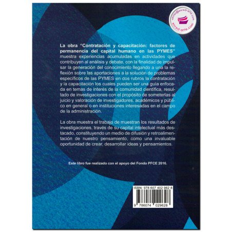 CONTRATACIÓN Y CAPACITACIÓN, Factores de permanencia del capital humano en las Pymes, Tirso Javier Hernández Gracia