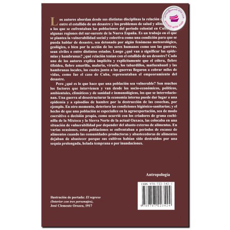 CUBA Y MÉXICO, Desastres, alimentación y salud siglos XVII y XIX, Luz María Espinosa Cortés