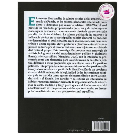 CULTURA POLÍTICA DE LAS MUJERES EN EL ESTADO DE PUEBLA, Angelica Mendieta Ramírez
