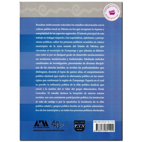 CULTURA POLÍTICA Y PROCESOS POLÍTICOS EN REGIÓN DE ZUMPANGO, Armando Sánchez