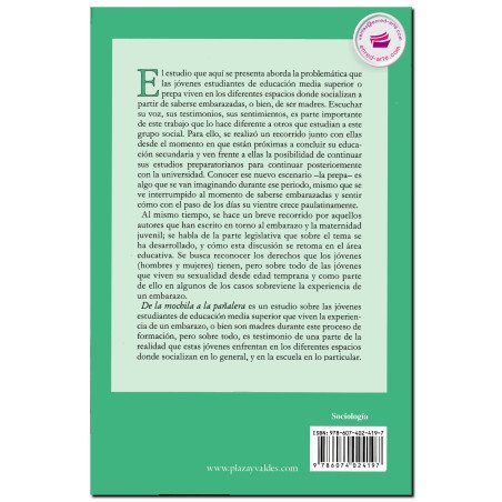 DE LA MOCHILA A LA PAÑALERA, Embarazo y maternidad en jóvenes estudiantes de preparatoria, Arnulfo Ochoa Sánchez