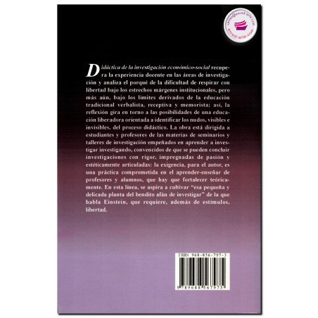 DIDÁCTICA DE LA INVESTIGACIÓN ECONÓMICO-SOCIAL, Jaime Peña Ramírez